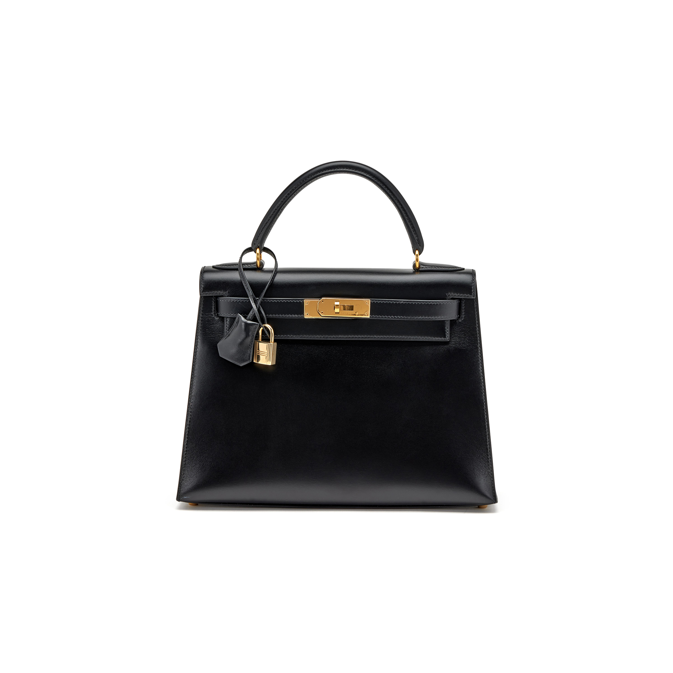 HERMÈS BLACK BOX KELLY 28 GOLD HARDWARE (28*22*10cm) 